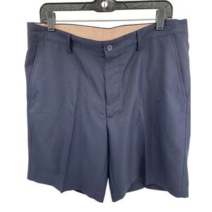 Fennec Golf Shorts Men's 36 Flat Front Navy 4 Pocket Comfort Performance
